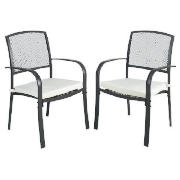 Carver Chairs 2 Pack with Cushion