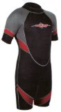 Childrens Osprey 26` Chest Shortie Wetsuit (Ages 6-8 Years) in Red