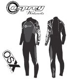 Mens Wetsuit - XXXLarge (44` Chest) Black and White