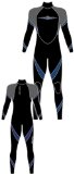 Childs Full Wetsuit 10-12 Years 30` Chest (Black/Grey/Blue_