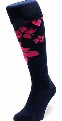 Other Accessories  Flower Power Football Socks Navy / Pink