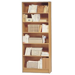 Tall Wide Bookcase - Beech 80W x