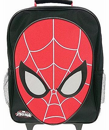 Character Spider Man Reflective Eyes Wheeled Bag
