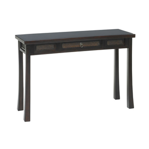 Dark Wood Console Table 1 Drawer