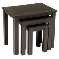 Other Faux Leather Nest of 3 Tables