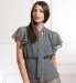 Other Frill Sleeve Spot Blouse