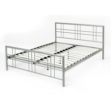 Other Metro Bed Metal Frame Silver Single