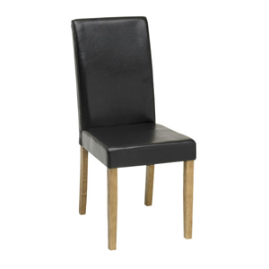 Other Oakleigh Dining Chair Faux Leather Brown Pair