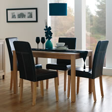Other Oakleigh Four Seater Table and Brown Chairs x 4