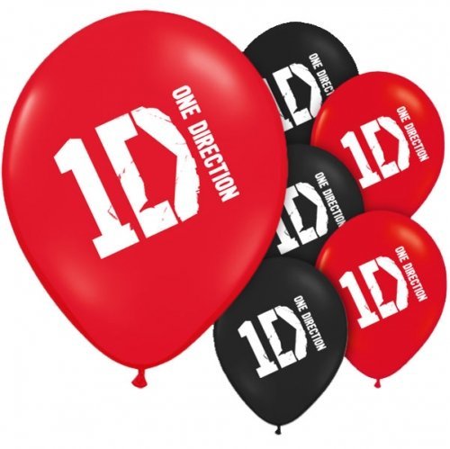 Other One Direction 6 PK Party Accessories Brands Balloon Latex