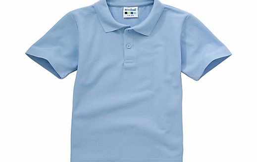 Other Schools Plain Unisex School Polo Shirt, Light Blue