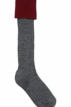 Other Schools School Unisex Day Socks, Pack Of 2, Grey/Maroon