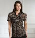 Other Short Sleeve Ruffle Front Floral Blouse