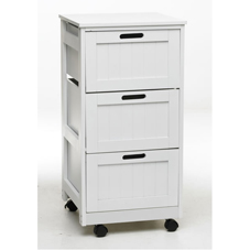 Other Storage Unit Trolley 3 Drawers White