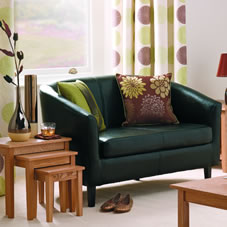 Other Tiffany Double Tub Chair PU Black