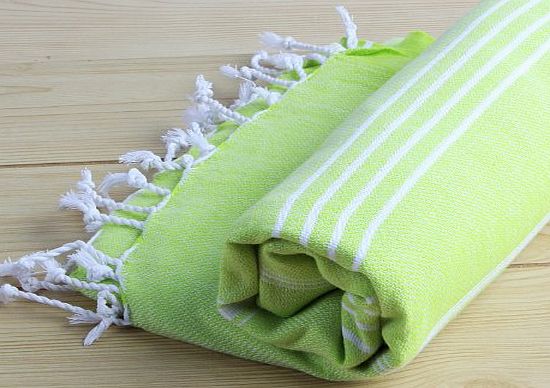 Other Turkish Towel Pestemal Peshtemal for Hamam Bathrobe Spa Pool Massage Sauna Beach Yacht Gym Fitness Kitchen Yoga Baby Towel Picnic Blanket 100 Cotton Table Throw Sarong Unisex ``PISTACHIO GREEN``