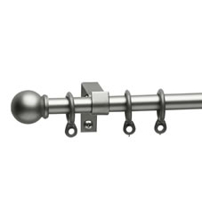 Other Wilko Curtain Pole Complete Silver Effect