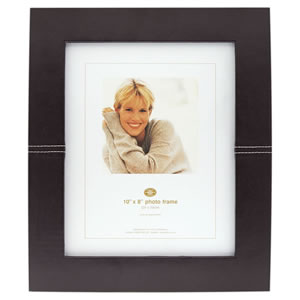 Wilko Photo Frame Leather Effect 10in x 8in/25cm