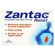 Zantac 75 Relief 12 Tablets