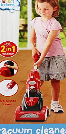 Make believe Hoovers Toy Kids Children Red Vacuum Cleaners Games