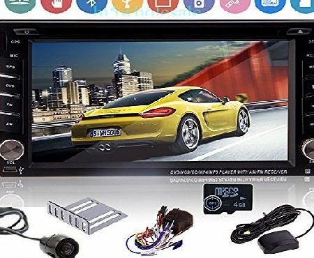 Lightinthebox Brand New Windows8 Style HD 6.2`` 2Din LCD Touch Screen In-Dash Car DVD Player with GPS,Bluetooth,iPod,ATV + Free Official Kudos GPS Map in TF Card+Free Rear View Camera For Parking