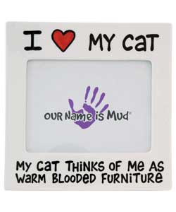 Our Name is Mud - I Love my Cat Photo Frame