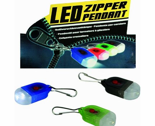 Flashing LED Zipper Pendant Light - Ideal for Runners, Joggers, Walkers on Dark Mornings and Nights - Ideal for Adding A Little Extra Light When Reading - Ladies / Womans Perfect Ideal Christmas Prese