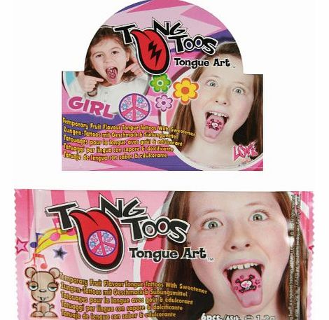 Novelty Girls Tongue Tattoo - Girls Perfect Ideal Christmas Stocking Filler Gift / Present