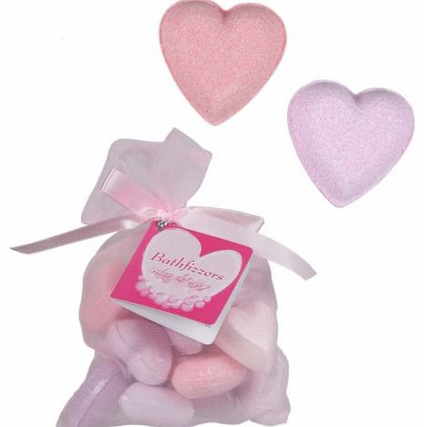 Womens Ladies Heart Shaped Bath Fizzers for the lady in your life - Womans Perfect Ideal Christmas Present / Gift / Stocking Filler Ideal Gift for The Gardener