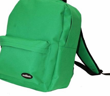 Outback Ladie Girls Boys Backpack Rucksack for School Work College Travel fits A4 files (Green)