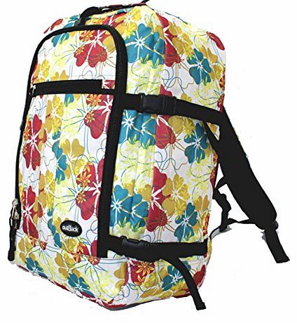 Ladies Outback Rucksack 55x40x20 Cabin Approved Backpack (Saffron)