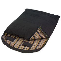 Camper Double Sleeping Bag - Mocca Stripe