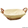 Embroidered Lining Bread Basket