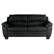 OWEN Large Leather Sofa, Black