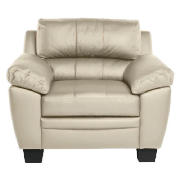 OWEN Leather Chair, Ivory
