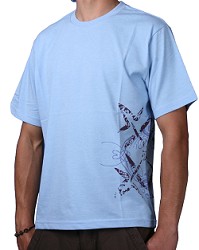 Oxbow Cuatro Flo Short Sleeve T Shirt Blue