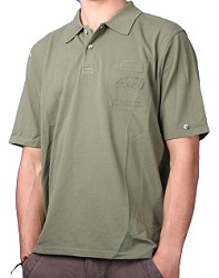 Oxbow Ebert Short Sleeve Polo Shirt Khaki Green
