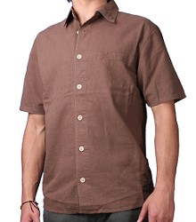 Oxbow Elian Short Sleeve Shirt Brown