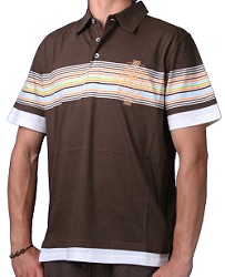 Oxbow Rabha Polo Shirt Brown