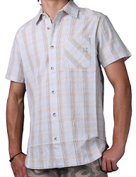 Oxbow Russel Short Sleeve Shirt Light Grey