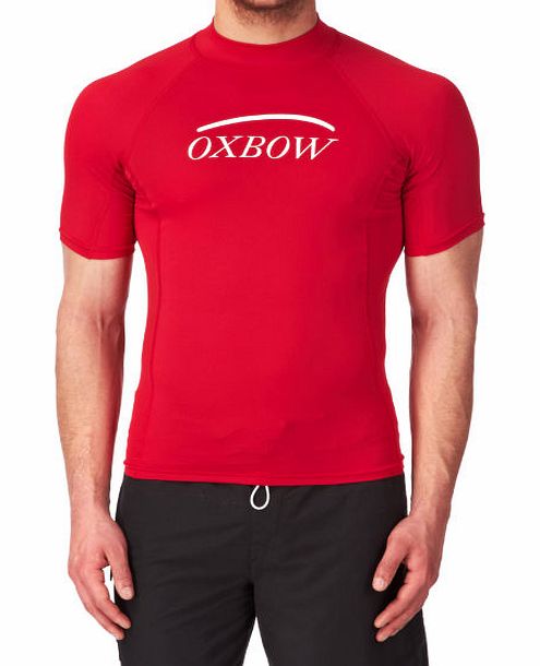 Oxbow Mens Oxbow Betel Short Sleeve Rash Vest - Red