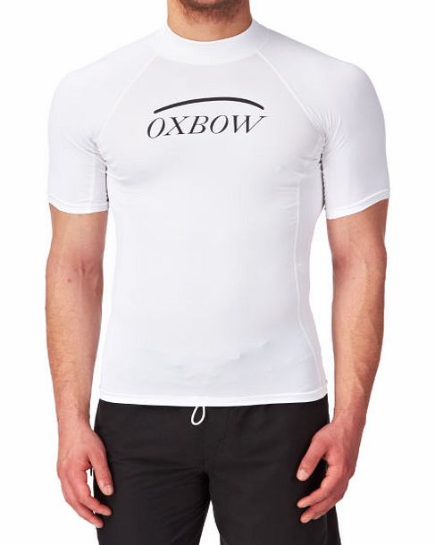 Oxbow Mens Oxbow Betel Short Sleeve Rash Vest - White