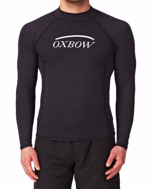 Oxbow Mens Oxbow Broc Long Sleeve Rash Vest - Black