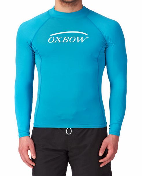 Oxbow Mens Oxbow Broc Long Sleeve Rash Vest - Blue