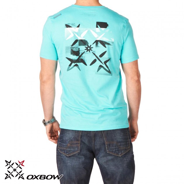 Mens Oxbow Pict T-Shirt - Light Curacao