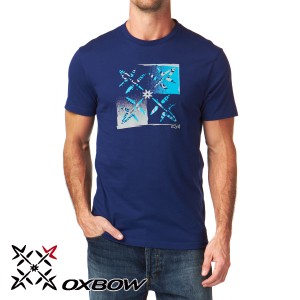 T-Shirts - Oxbow Flakess T-Shirt - Navy