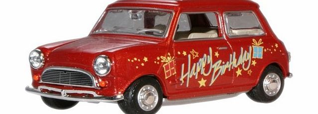 Oxford Diecast Happy Birthday Mini Car Accurate Diecast Model