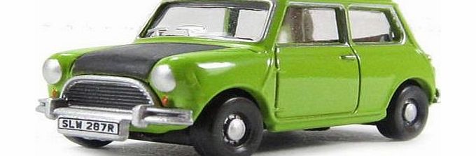 Oxford Diecast oxford classic lime green mr bean mini car 1.76 railway scale diecast model