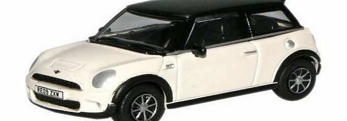 Oxford Diecast oxford pepper white new mini car 1.76 railway scale diecast model