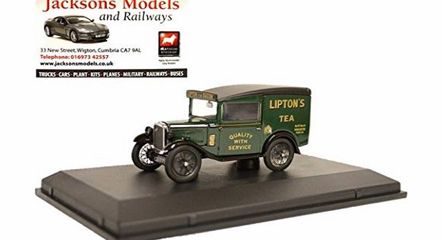 Oxford Diecasts Oxford Diecast 1:43 ASV003 Austin Seven RN Van - Liptons Tea